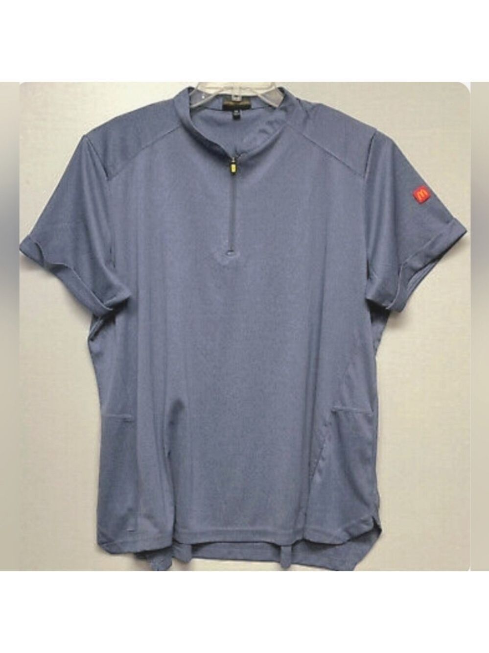 McDonald's Crew Performance Zip Polo Top Medium New Without Tags